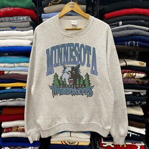 Vintage Minnesota Timberwolves Logo Sweatshirt, Basketball 2022-23 NBA Shirt tee